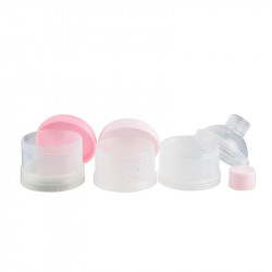 Grossiste et fournisseur. Boîte doseuse lait poudre empilable x3 rose