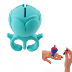 Wearable nail polish holder