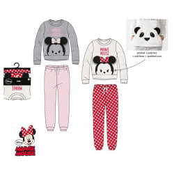 Grossiste pyjama manches longues doux minnie pour adultes assortiment 1