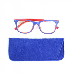 Grossiste lunette avec reflet bleu pour enfant bleue