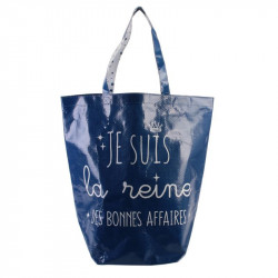 Grossiste sac shopping 44x45x22cm bleu