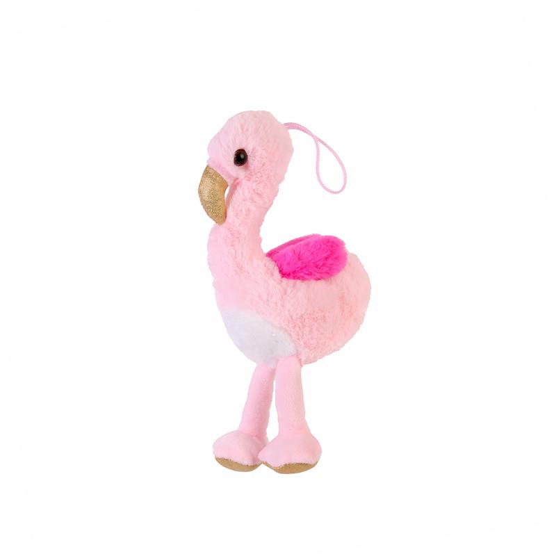 Grossiste peluche flamant rose de 25cm