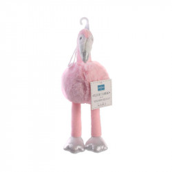 Grossiste peluche flamant rose pompon de 25cm