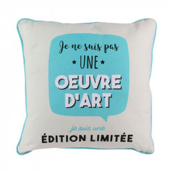 Grossiste coussin avec illustration à message vert