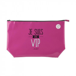 Grossiste trousse de toilette PVC rose