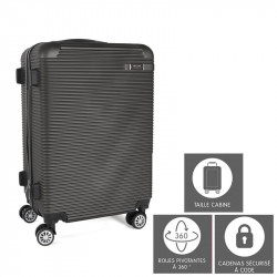 Valise cabine grise Tokyo 35L