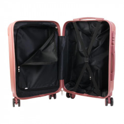 Grossiste valise cabine rose Paris 40L
