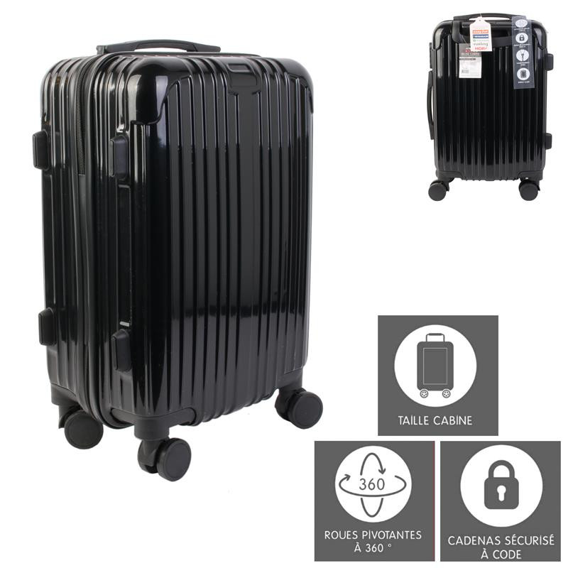 Grossiste valise cabine noire Londres 40L