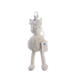 Grossiste peluche avec pompon en forme de licorne 25cm