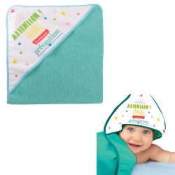 Grossiste cape de bain 75x75cm verte