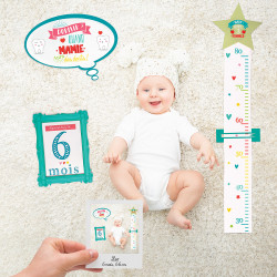 Grossiste cartes souvenirs 1ère année bébé vertes
