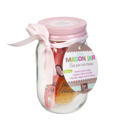 Grossiste Mason jar spécial beauté rose