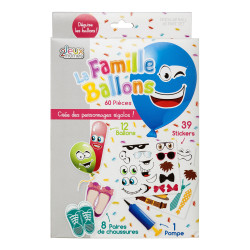 Grossiste coffret ballon à déguiser - 60 pièces