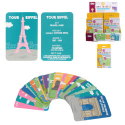 Grossiste carte éducative J'apprends les monuments x30