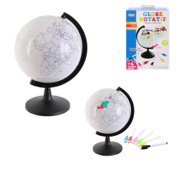 Grossiste globe rotatif à personnaliser et feutres 22cm