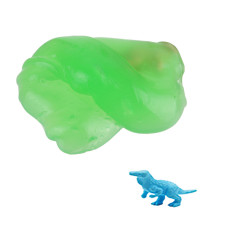 Grossiste pochette pâte gluante avec jouet dinosaure bleu