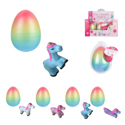 Grossiste oeuf magique grossissant licorne 11cm