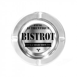 Grossiste et fournisseur. Cendrier en métal bistrot argent.