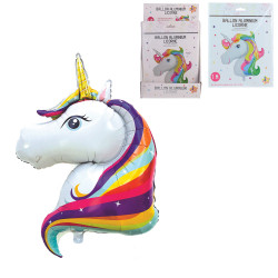 Grossiste ballon en aluminium en forme de licorne 100cm