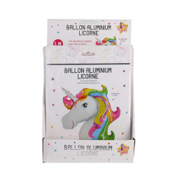 Grossiste ballon en aluminium en forme de licorne 100cm