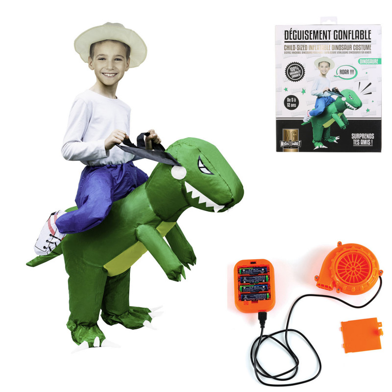 Grossiste déguisement gonflable en dinosaure pour enfant