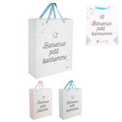 Grossiste sac cadeau spécial naissance 27x8x32cm