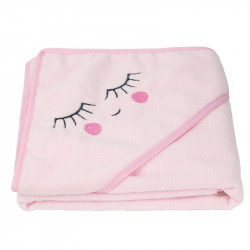 Grossiste cape de bain 75x75cm rose