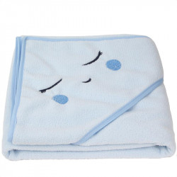 Grossiste cape de bain 75x75cm bleue