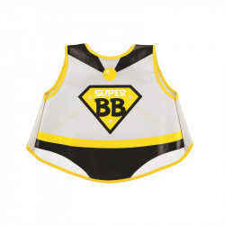 Grossiste bavoir Superbébé gris et jaune