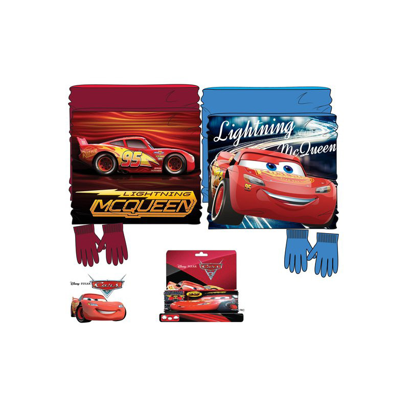 Grossiste ensemble snood et gants cars disney