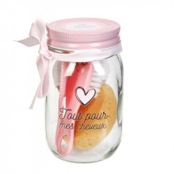 Grossiste Mason jar spécial beauté rose