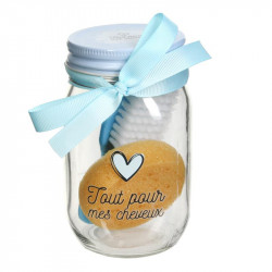 Grossiste Mason jar spécial beauté bleu