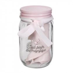 Grossiste Mason jar spécial bandana et tétine rose