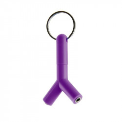 Grossiste et fournisseur. Adaptateur double prise Jack violet.