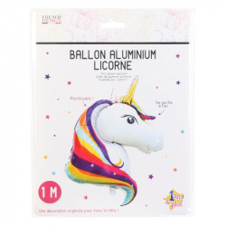 Grossiste ballon en aluminium en forme de licorne 100cm