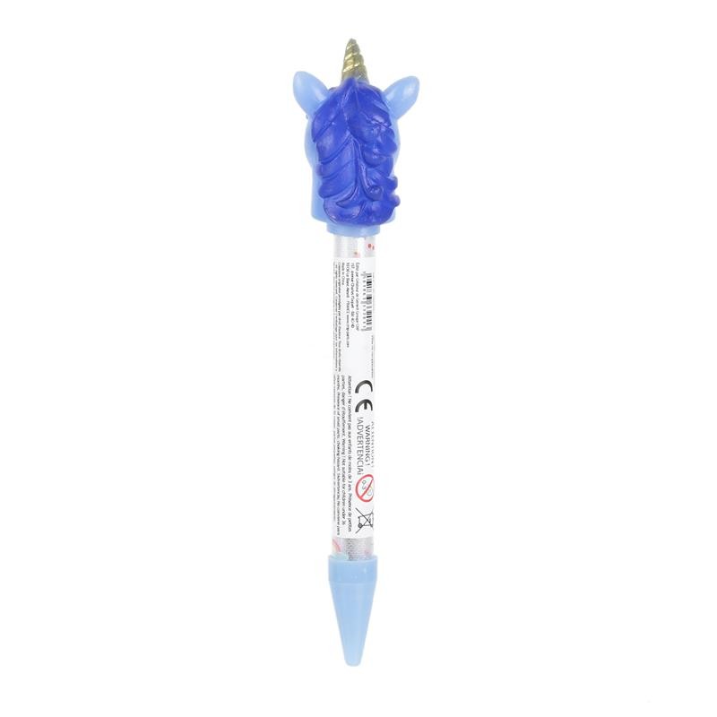 Grossiste et fournisseur. Stylo lumineux licorne bleu.