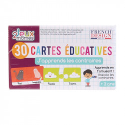 Grossiste carte éducative J'apprends les contraires x30