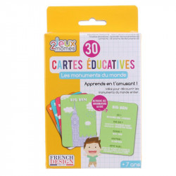 Grossiste carte éducative J'apprends les monuments x30