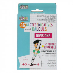 Grossiste carte éducative spécial divisions effaçable x36