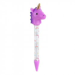 Grossiste et fournisseur. Stylo lumineux licorne violet.