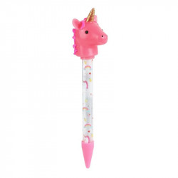 Grossiste et fournisseur. Stylo lumineux licorne rose.