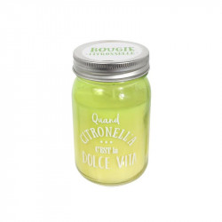 Grossiste et fournisseur. Bougie Jar à la citronnelle vert.