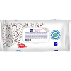 72 x Antibacterial Body Wipes