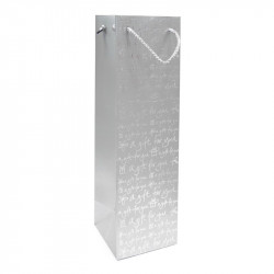 Wine gift bag with silver...