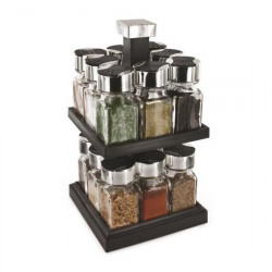 16-bottle spice tower carousel