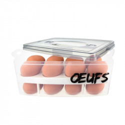 Boîte à œufs à 2 étages grise