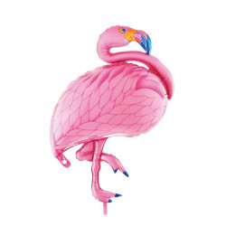 Grossiste et fournisseur. Ballon flamant rose en aluminium