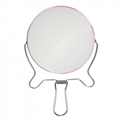 Grossiste et fournisseur. Miroir grossissant x 3 à poser rose