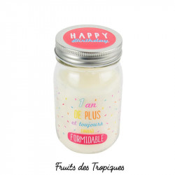 Grossiste et fournisseur. Bougie Mason Jar "1 an de plus et toujours aussi formidable"