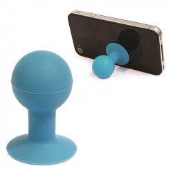 Grossiste et fournisseur. Support pour smartphone boule à ventouse bleu.